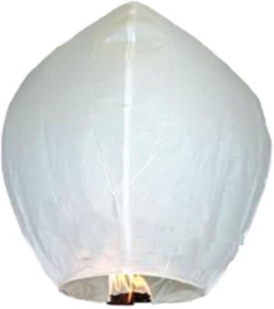 White Flying Chinese Sky Lantern