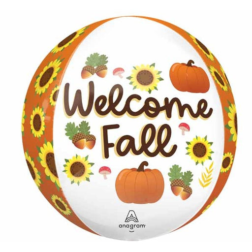 Welcome Fall 16 Inch Orbz Foil Balloon