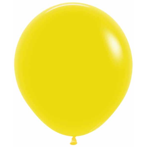 Sempertex 18 Inch Yellow Latex Balloons, 25 Count