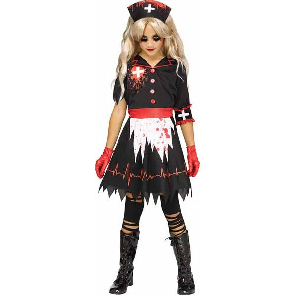 NOT SO NICE NURSE CHILD COSTUME 12-14