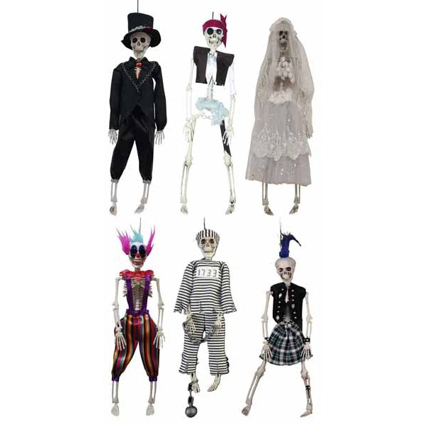 16-Inch Dressed Skeleton Halloween Prop