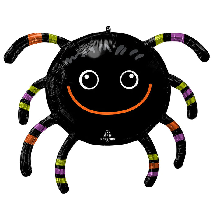 Halloween Smiley Spider Foil Balloon - 25"