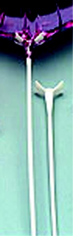 12" CLEAR/WT SADDLE