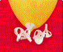 White One-Piece Balloon Cups and Sticks, 12 Count