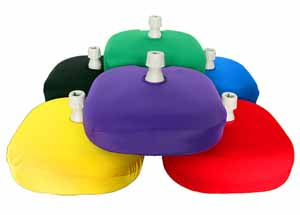 Red Covers for Fillable Balloon Column Bases, Pair