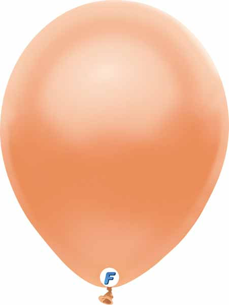 Funsational 12 Inch Pearl Peach Latex Balloons, 100 Count