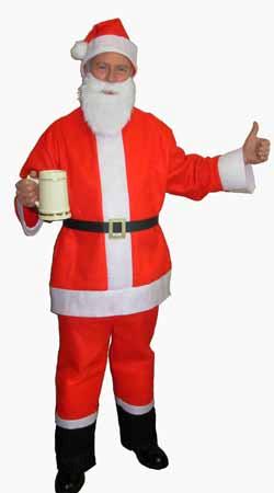 Saloon Spree Santa Adult Costume, Large
