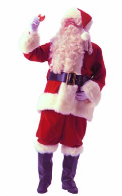RED VELVETEEN SANTA SUIT(42-48)