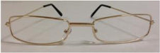 Adult Rectangular Santa Costume Glasses