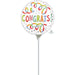 Congrats Swirls 4-Inch Round Foil Balloon