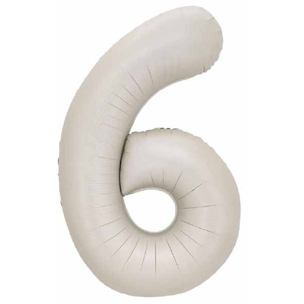Decochamp 34-Inch Latte Number 6 Balloon