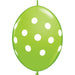 BIG POLKA DOTS LIME 12" QUICKLINK 50/BAG