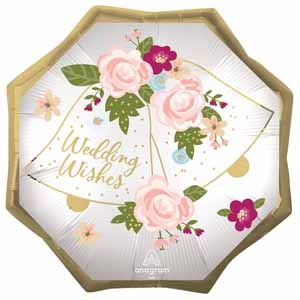 22-Inch Wedding Bells Shaped Foil Balloon
