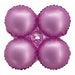 17 Inch Matte Pink Foil Quad Balloon
