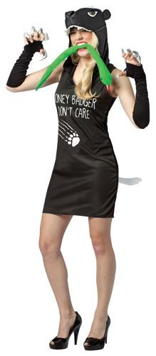 Honey Badger Don't Care Women's Costume, Small/Medium