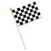 4"X6" RACING FLAGS RAYON W/10.5" STICK