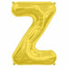 34-Inch Gold Letter Z Balloon