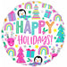Bright Holidays 18" Round Foil Balloon