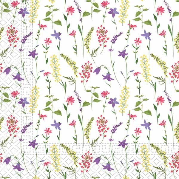 Aromatic Flower 3-Ply Luncheon Napkins, 20 Count