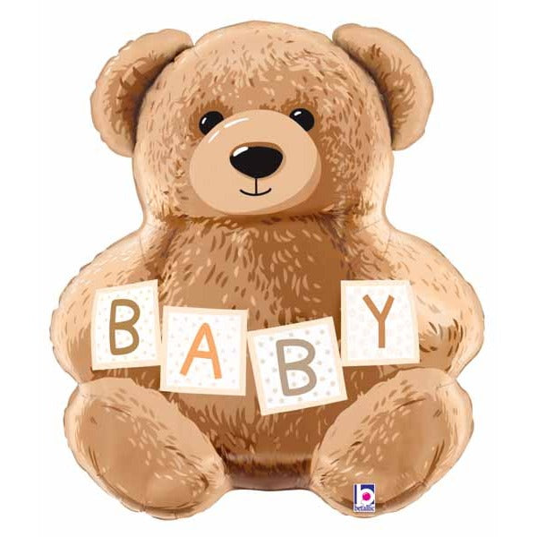 Baby Teddy Bear 26-Inch Shaped Foil Balloon