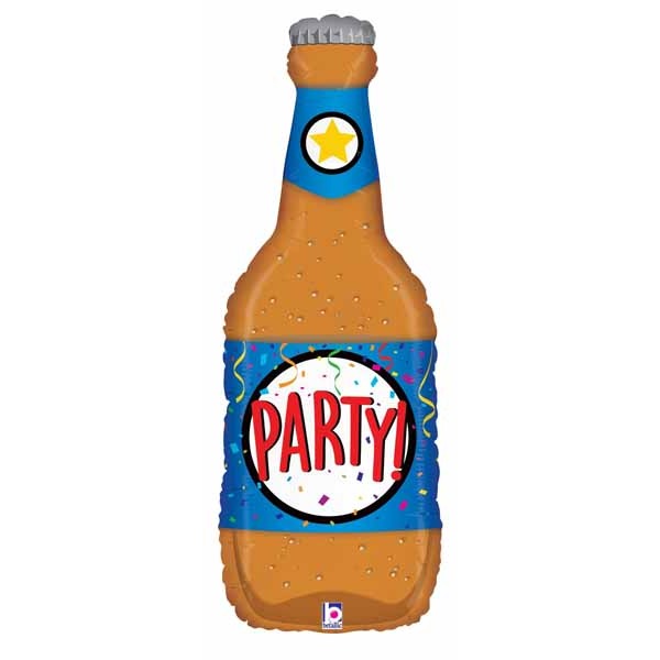Party Beer Bottle 41" Shaped Foil Balloon