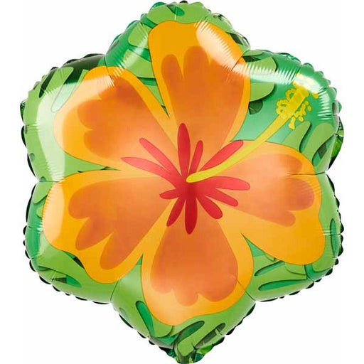 Summer Hibiscus 18 Inch Flower-Shaped Foil Balloon