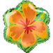 Summer Hibiscus 18 Inch Flower-Shaped Foil Balloon
