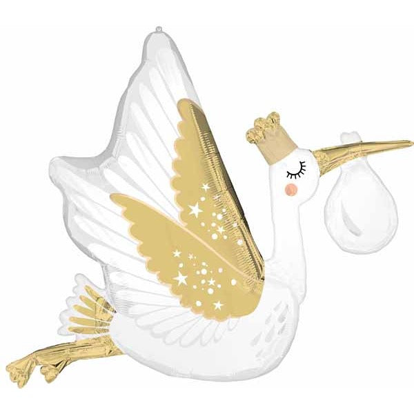 Special Delivery Baby Stork Foil Balloon, 35 Inch