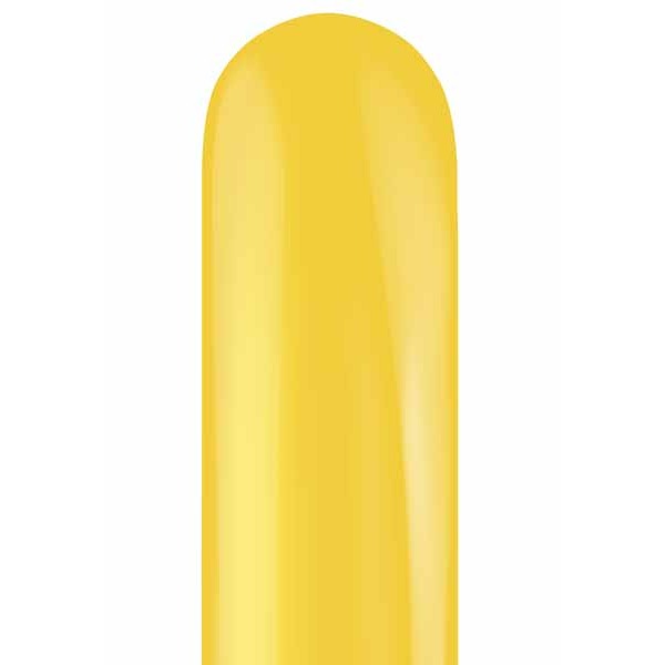 TUFTEX 260 Goldenrod Latex Balloons, 50 Count