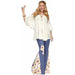 Women's Off-White Hippie Gauze Costume Top