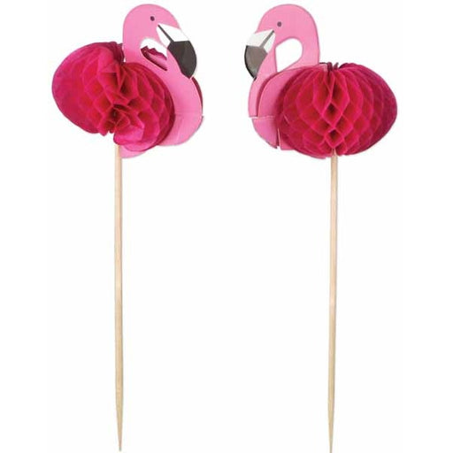 Flamingo Party Picks, 24 Pack