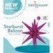 DecoChamp Hot Pink Starburst Foil Balloon, 22 Inch