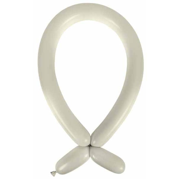 Anagram Fashion Gray 260 Latex Modelling Balloons, 100 Count