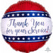 Thank You for Your Service 18" Foil Balloon