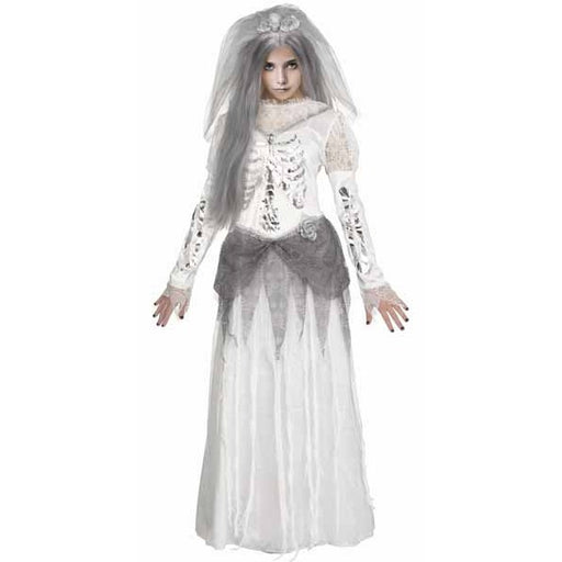 Ghostly Bride Girls' Costume, Small 4/6