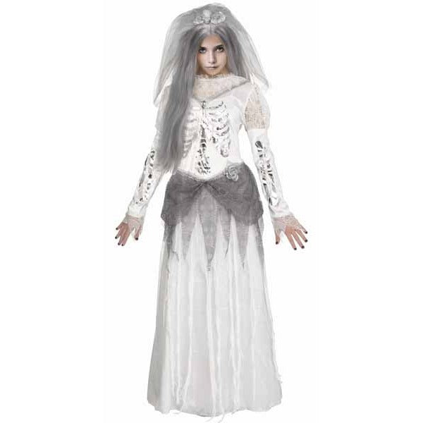 Ghostly Bride Girls' Costume, Small 4/6