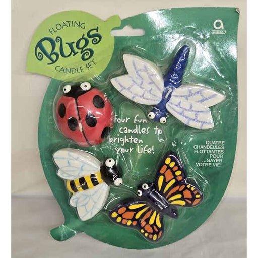 Assorted Insect Floating Candles, 4 Pack