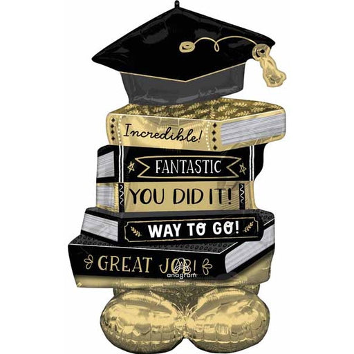 Graduation Books AirLoonz Foil Balloon, 45 Inch