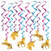 Unicorn Hanging Whirl Decorations, 12 Count