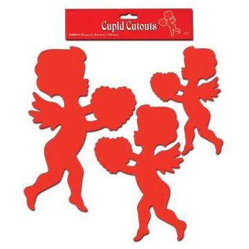 RED CUPIDS ASSORTED SIZES 6/PKG