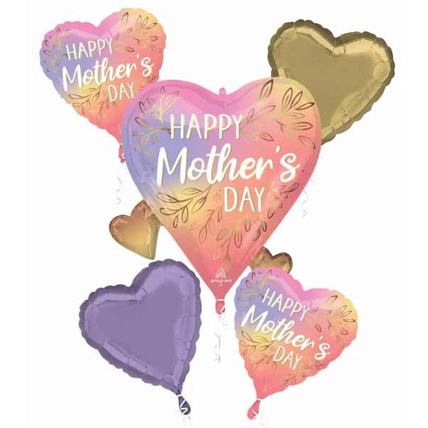 Happy Mother's Day Botanical Traces Foil Balloon Bouquet