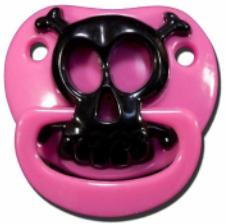 Billy Bob Pink Skull Pirate Baby Pacifier