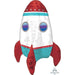 21-Inch Rocket Ship Foil Balloon