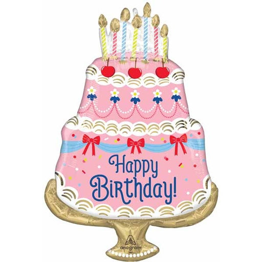 Cherries on Top Happy Birthday Foil Balloon, 28 Inch