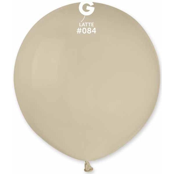 Gemar 31 Inch Latte #084 Latex Balloon, 1 Count