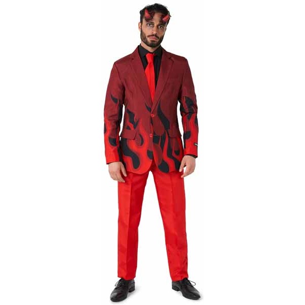 Suitmeister Men's Devil Red Suit, Small