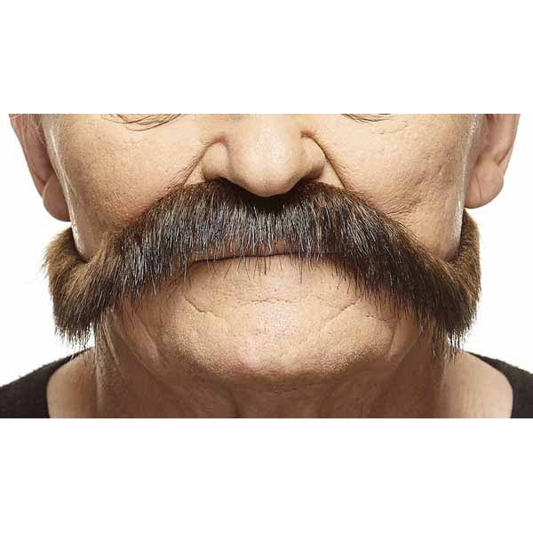 MOUSTACHE BROWN/RED 29 CM X 7 CM