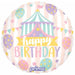 Pastel Circus Birthday Round Foil Balloon, 18 Inch