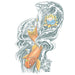 Tinsley Transfers Extra Large Koi Temporary Tattoo