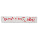 Enter If You Dare! Halloween Fabric Banner